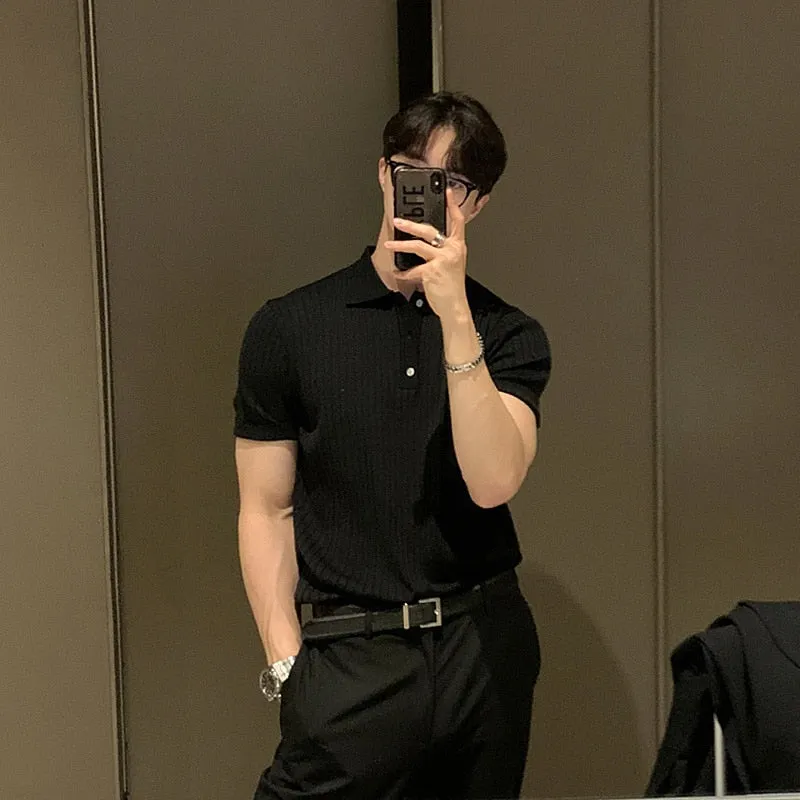 [Korean Style] Casual Lapel Polo Shirts