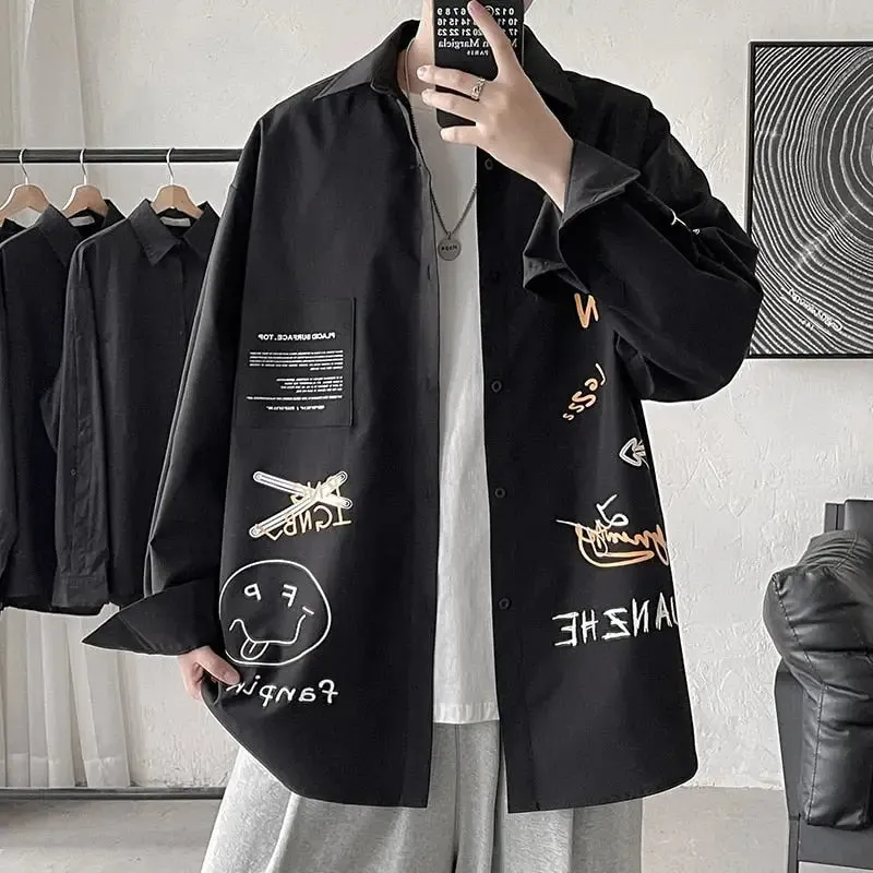 Korean Style Long Sleeve Oversized Shirt