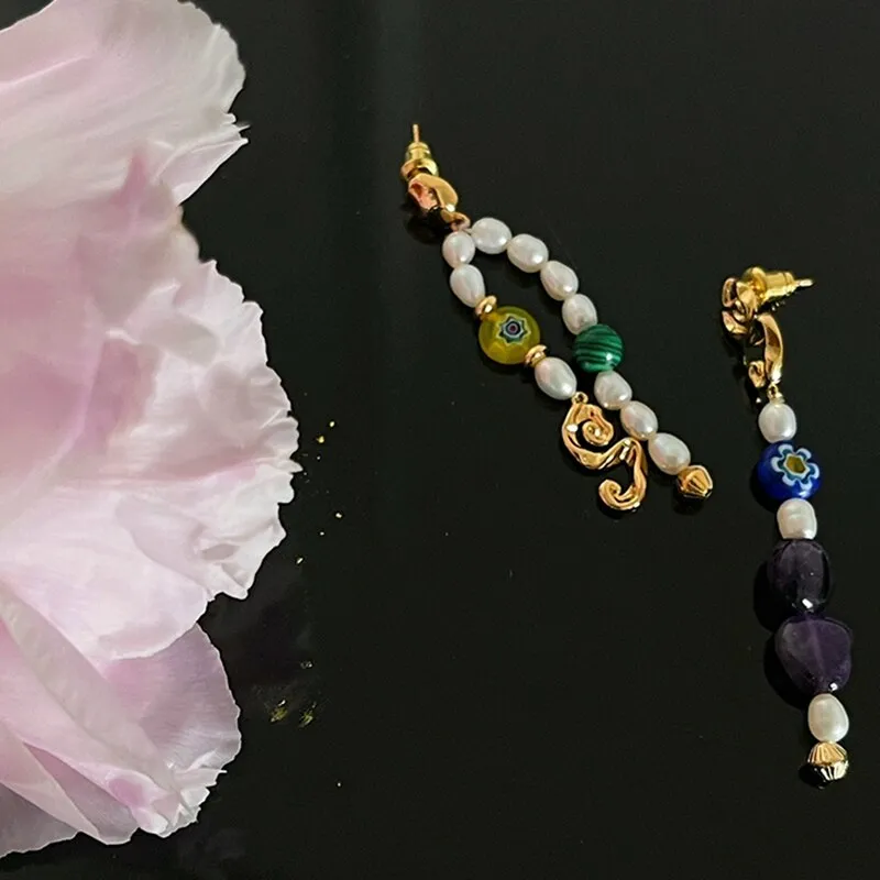 Korean Trendy Coloured Glaze Flower Strawberry Necklace For Women