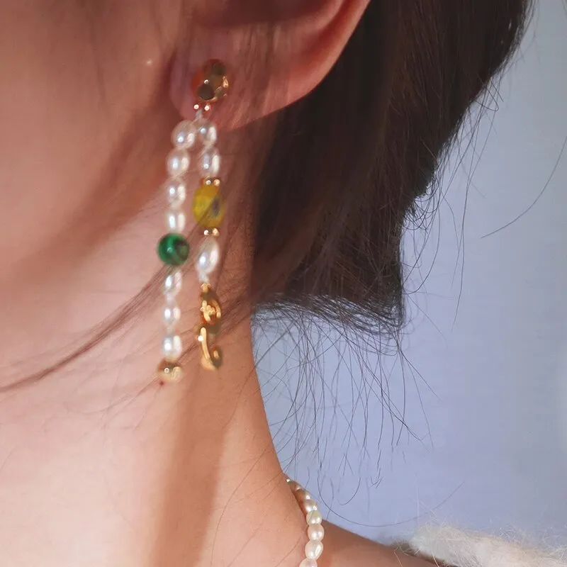 Korean Trendy Coloured Glaze Flower Strawberry Necklace For Women