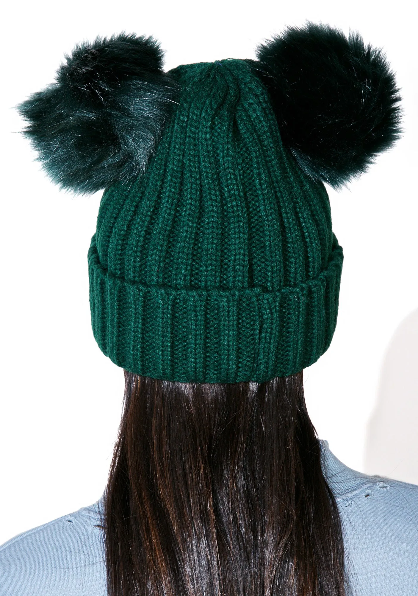 Kuma Pom-Pom Beanie
