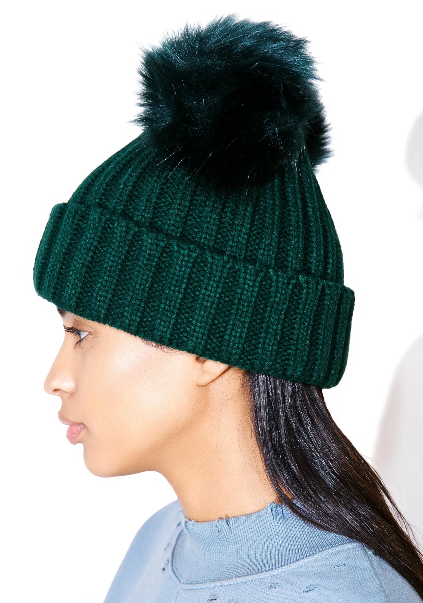 Kuma Pom-Pom Beanie