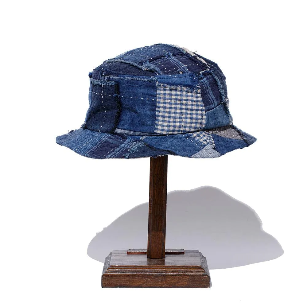 KUON Boro Bucket Hat Navy