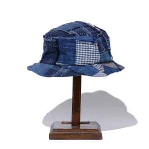KUON Boro Bucket Hat Navy