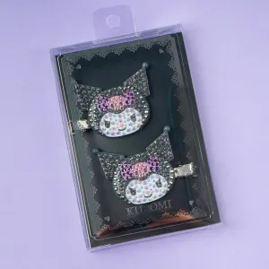 Kuromi Bejeweled Hair Clip Set - 2 pcs