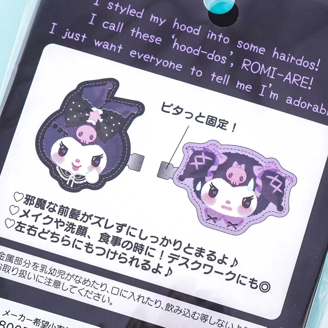 Kuromi Naughty Faces Hair Clip Set