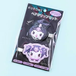 Kuromi Naughty Faces Hair Clip Set