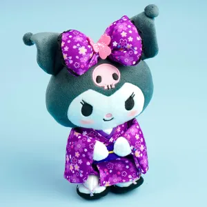 Kuromi Sakura Kimono Blushing Plushie - Medium