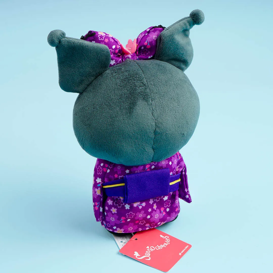 Kuromi Sakura Kimono Blushing Plushie - Medium
