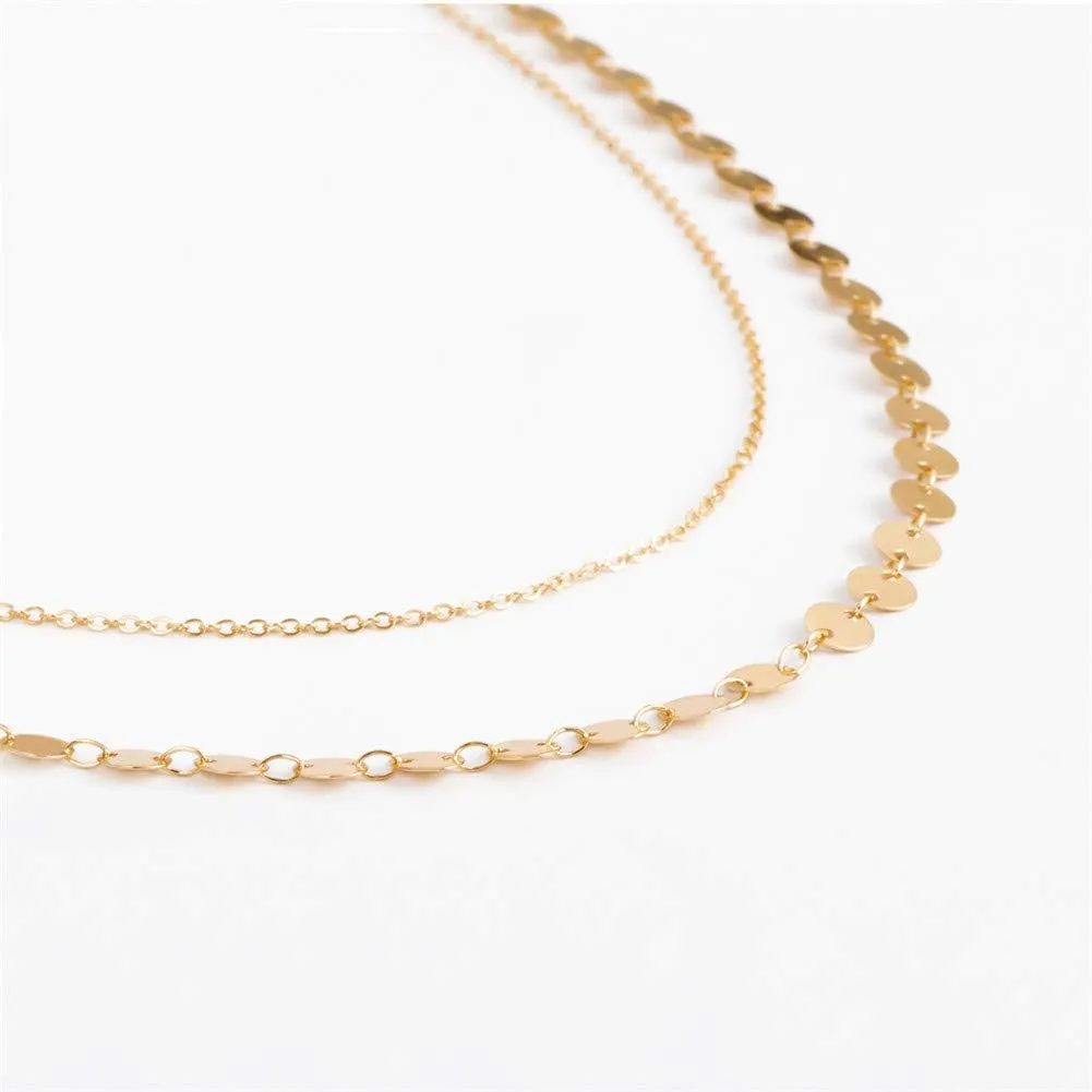 Ladies' Minimalist Sequin Double-Layer Waist Chain Body Chain Waist Chain Accessory