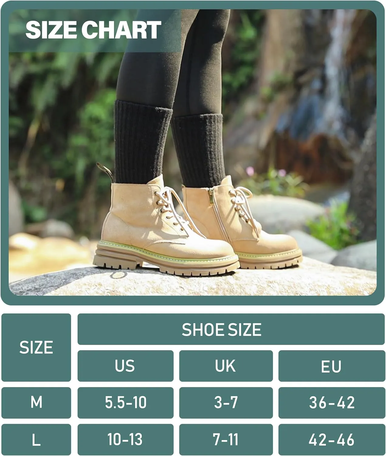 LANLEO Merino Wool Hiking Socks for Women Men Thermal Winter Warm Thick Cushion Moisture Wicking Crew Work Boot Socks