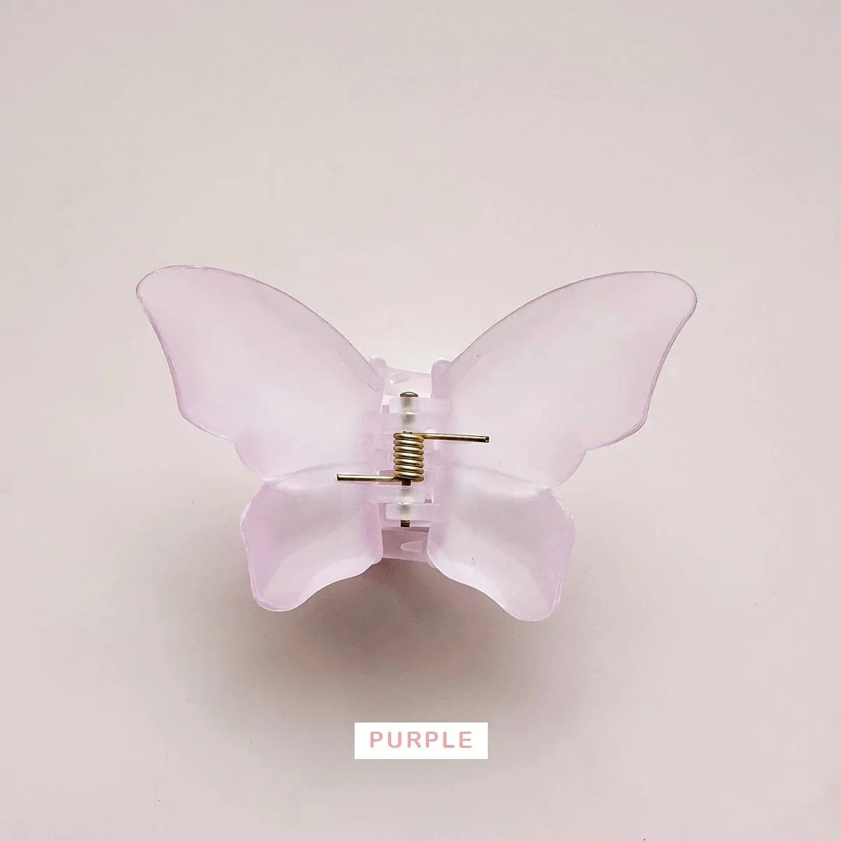 Large Frosted Butterfly Hair Claw Clips