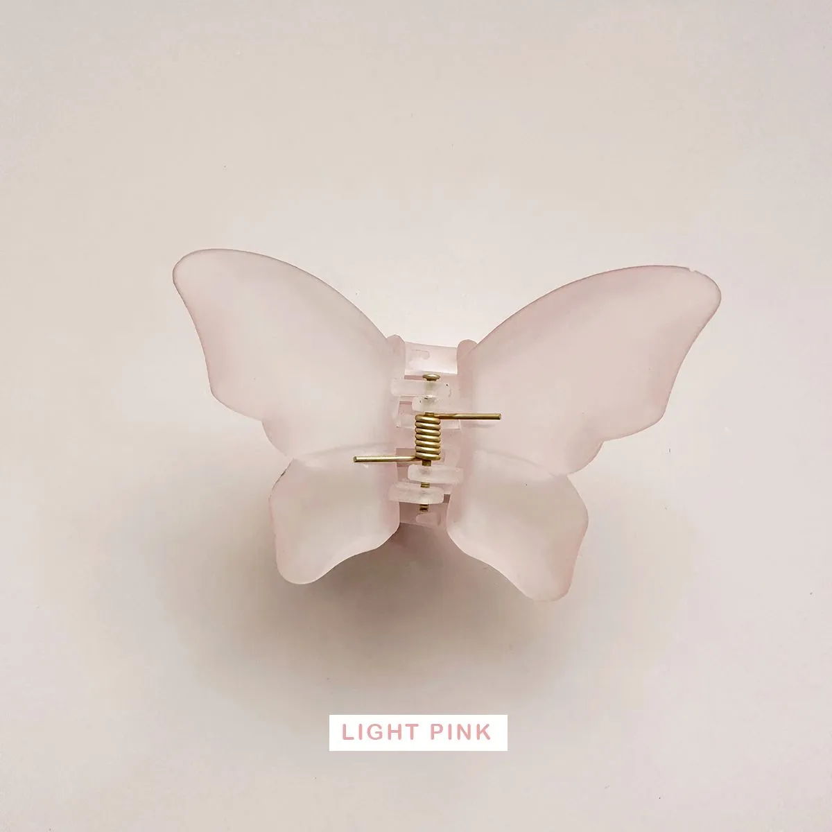 Large Frosted Butterfly Hair Claw Clips