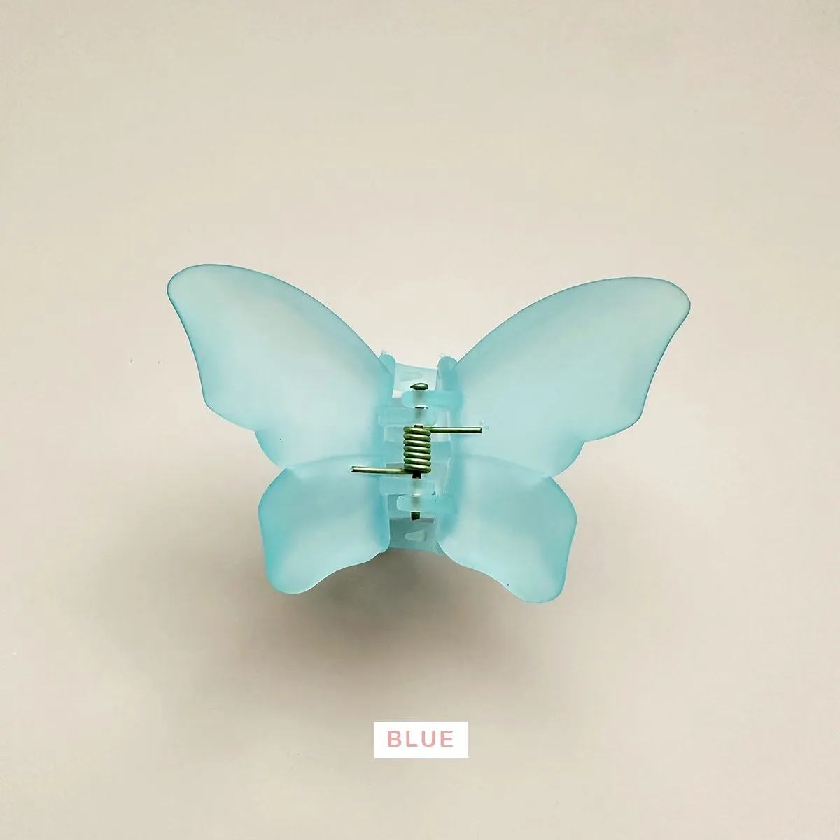Large Frosted Butterfly Hair Claw Clips
