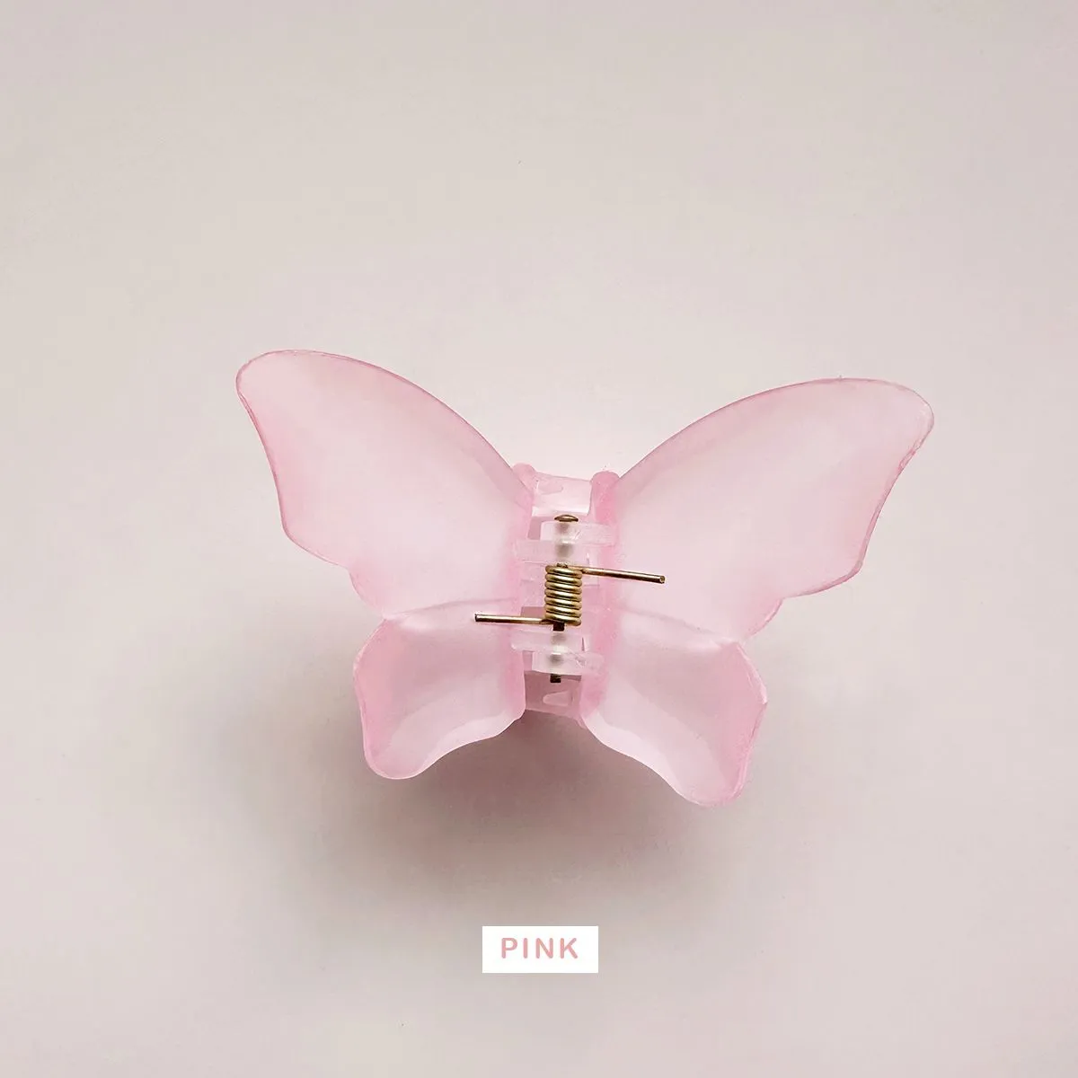 Large Frosted Butterfly Hair Claw Clips