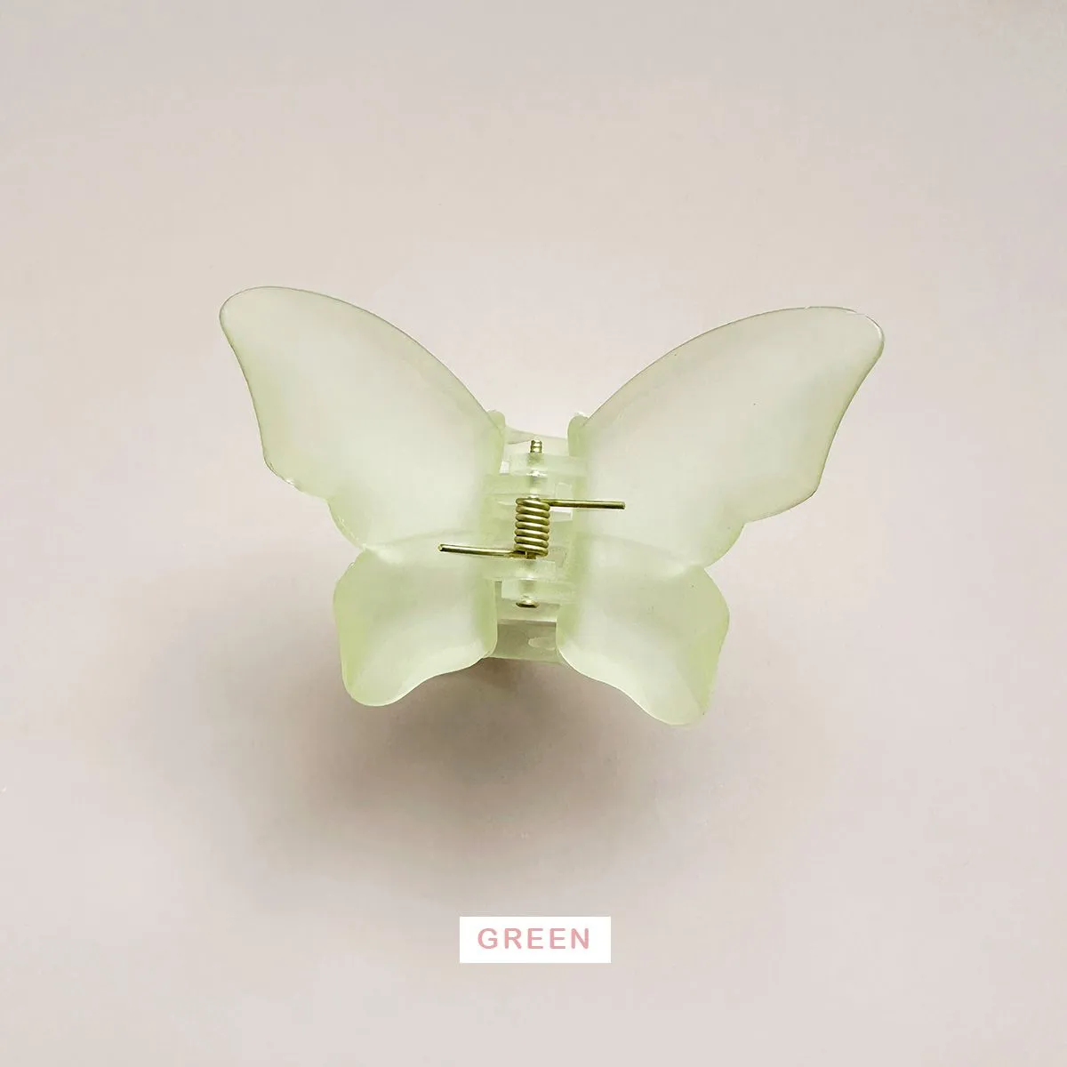 Large Frosted Butterfly Hair Claw Clips