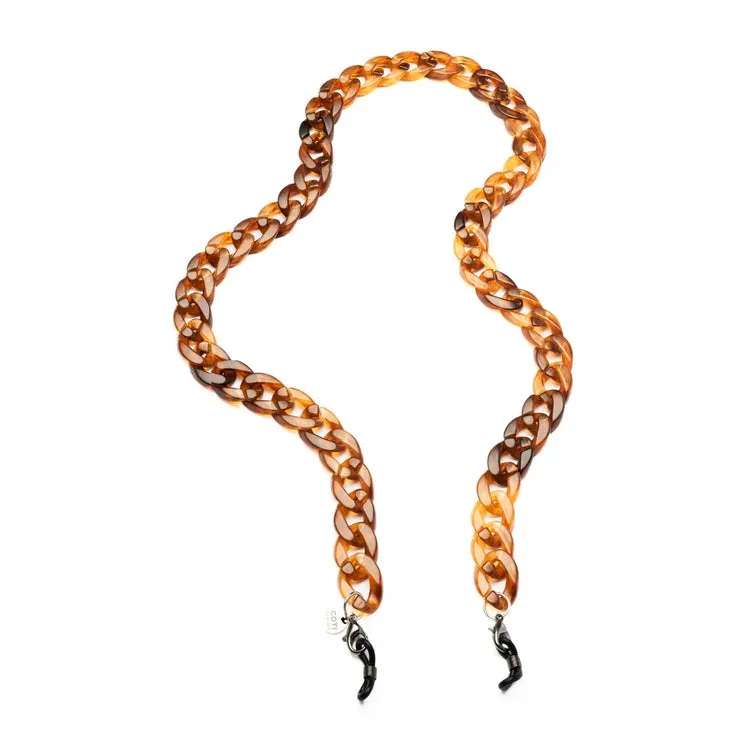 Large Link Glasses Chain - Amber