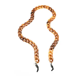 Large Link Glasses Chain - Amber