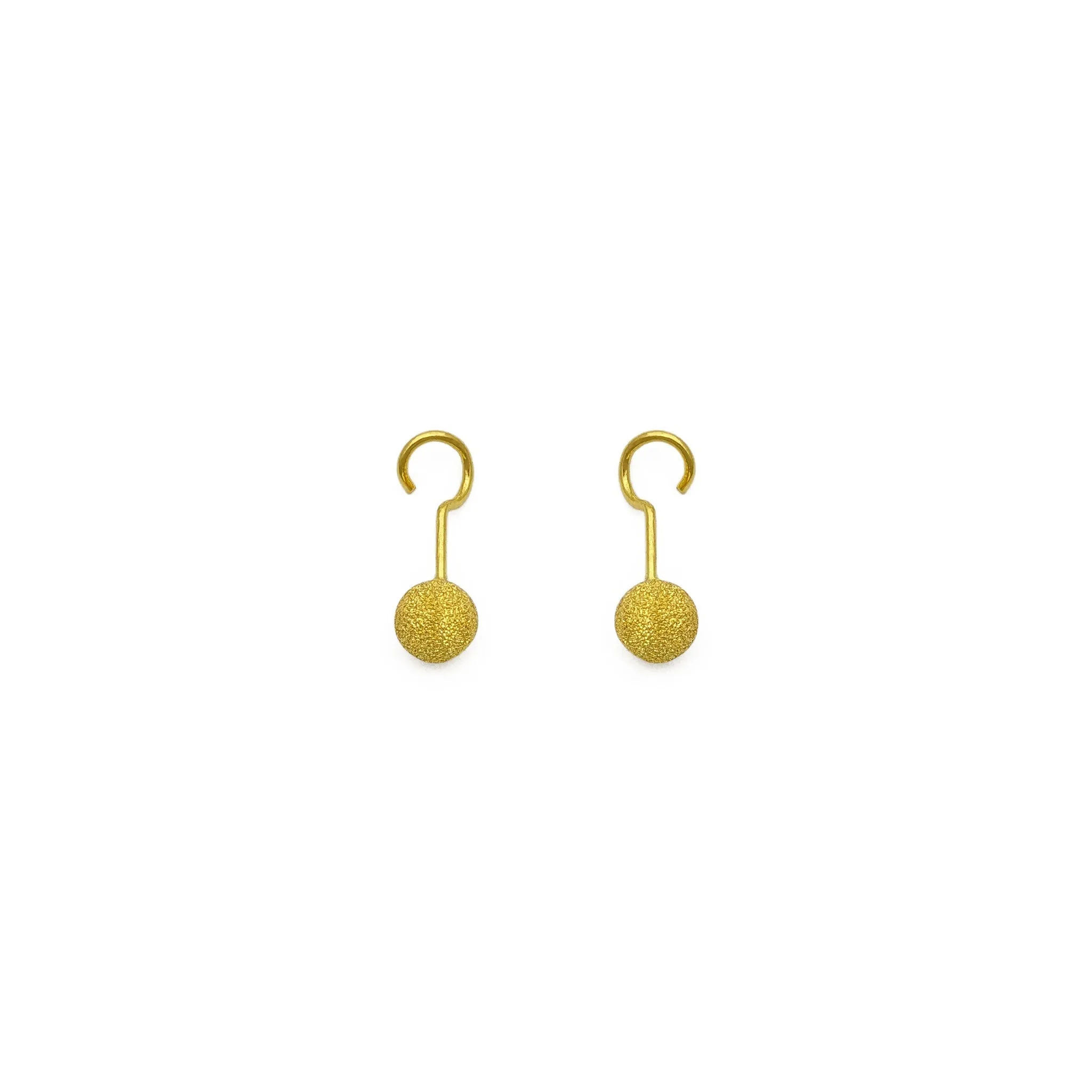 Laser-Cut Ball Twistable Earring (24K)