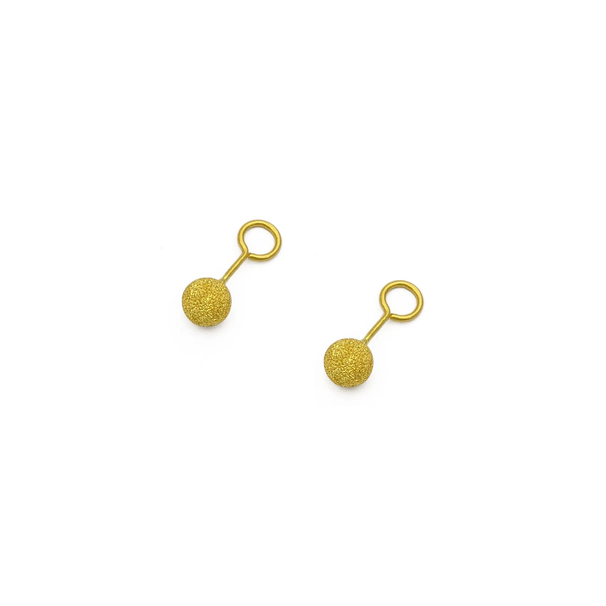 Laser-Cut Ball Twistable Earring (24K)