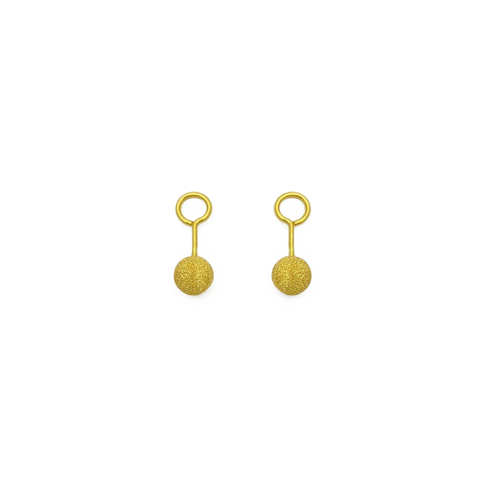 Laser-Cut Ball Twistable Earring (24K)
