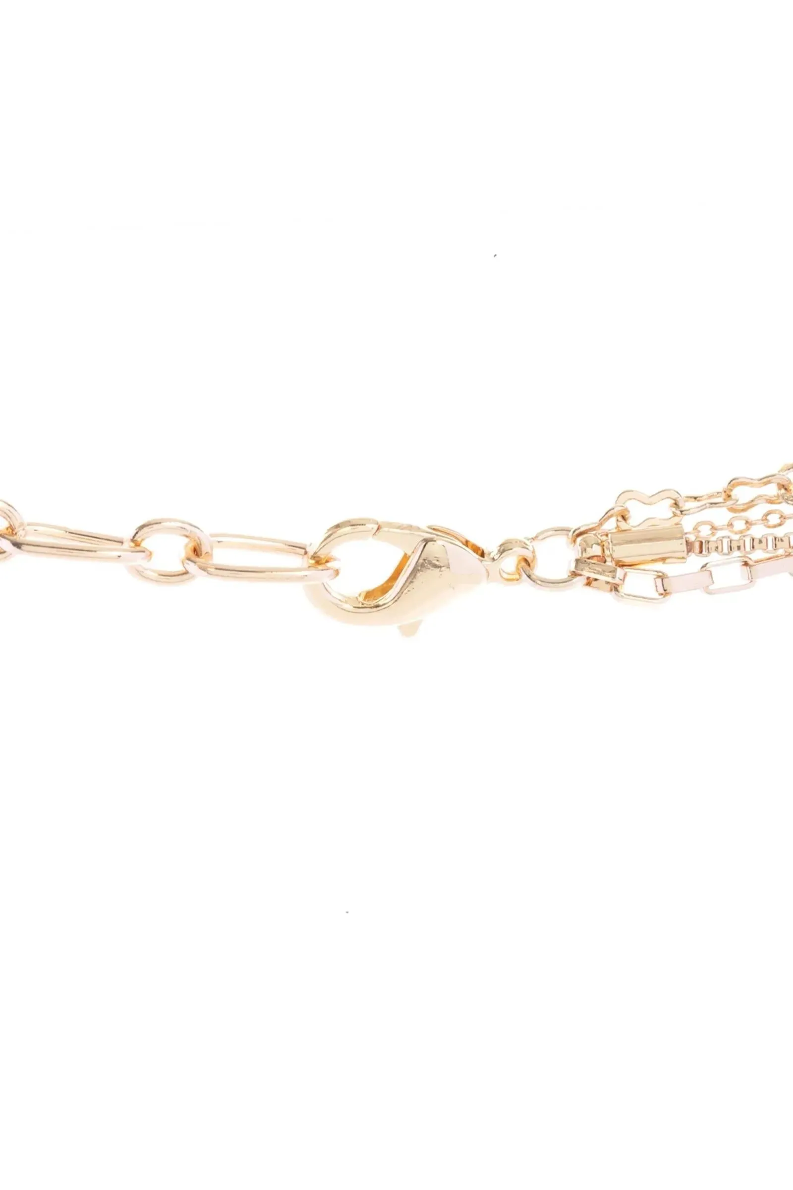 Layered Gold Chain Delicate Pendant Necklace