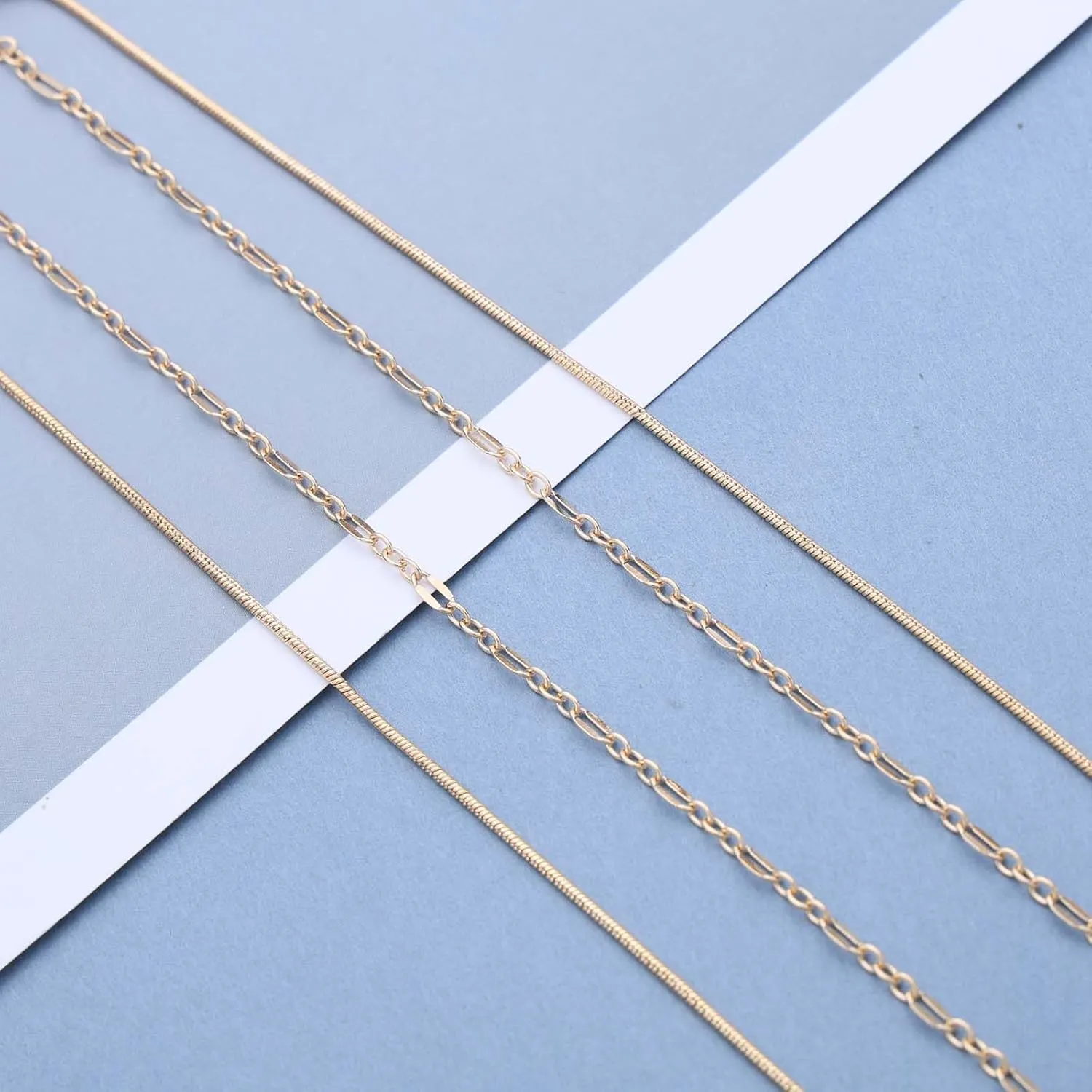 Layered Satellite Chain Necklace Boho Gold Layered Choker Necklace Smalll Beadeds Chain Necklace Vintage Bead Chain Necklace Layering Chain Necklace
