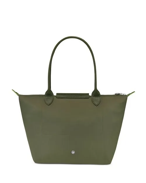 Le Pliage Medium Green Shoulder Bag Made from Longchamp Recycled Material , color Green