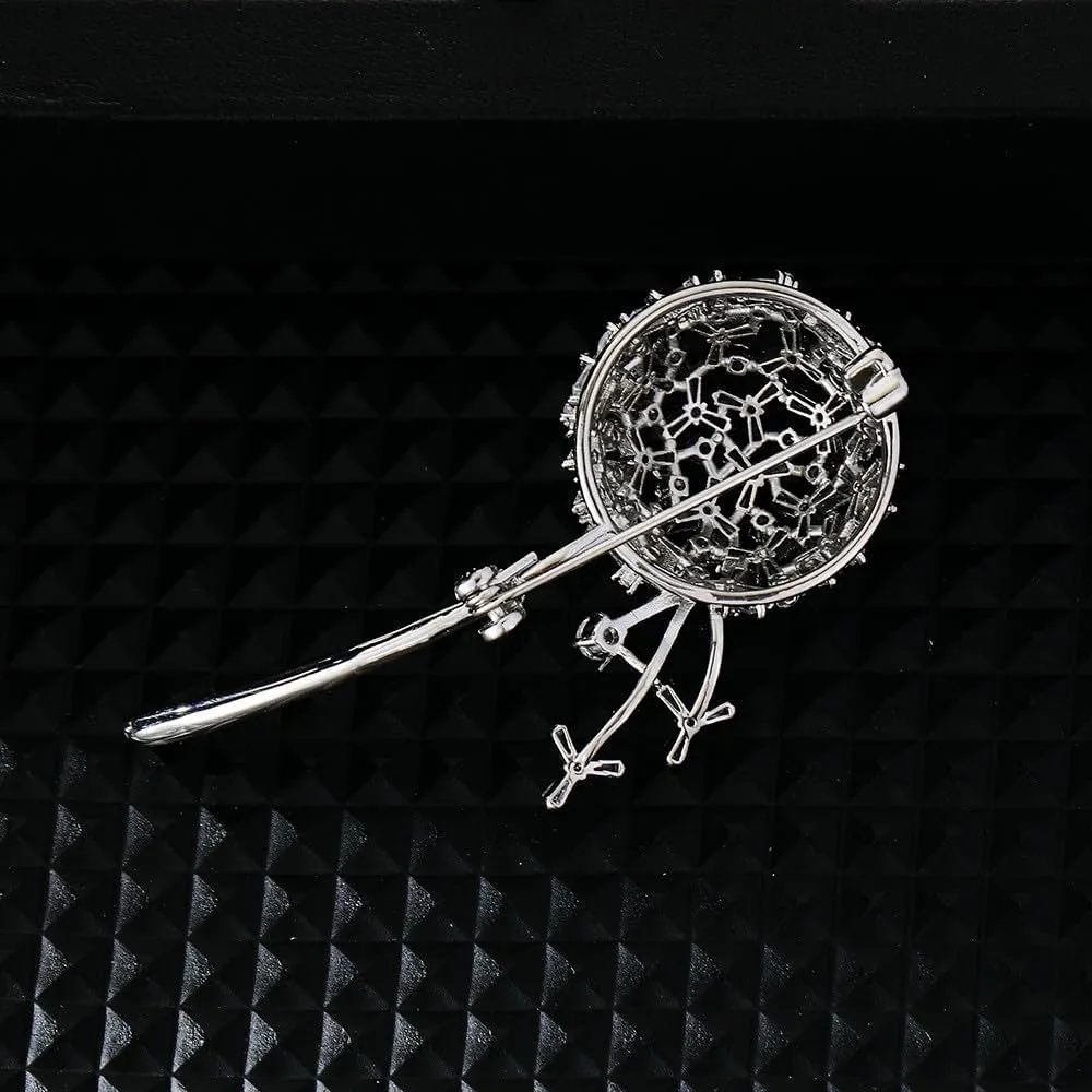 Leaf Leaves Brooch Pin Rhinestone Austrian Crystal Pearl Brooches 18k Gold Plated Lapel Pin Dress Accessories Birthday Graduation Jewelry Gift for Women Men