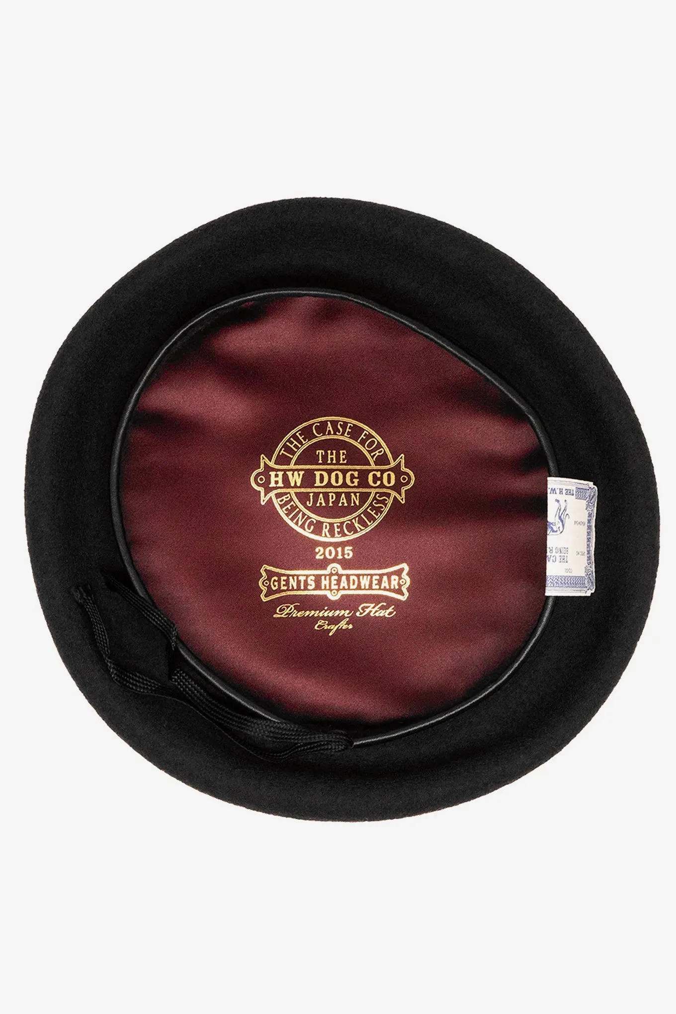 LEATHER BERET 62
