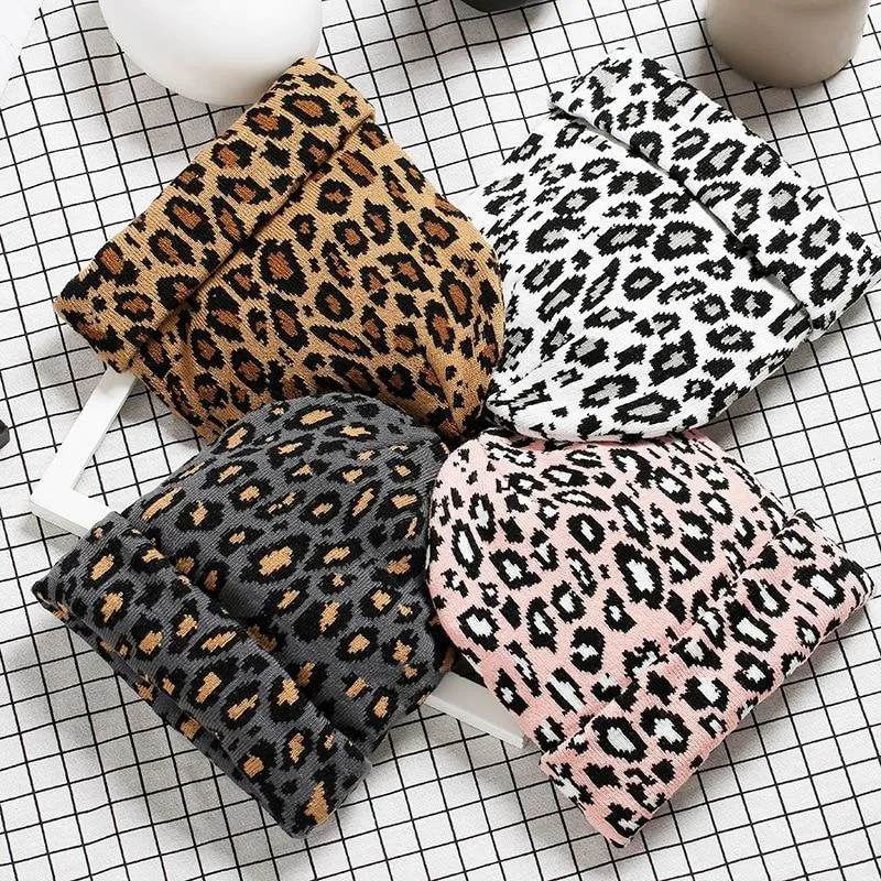 Leopard Print Slim and Fit Winter Beanie