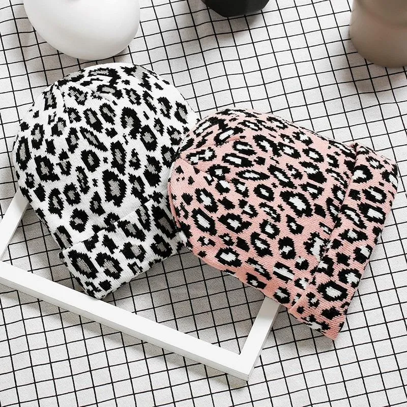 Leopard Print Slim and Fit Winter Beanie