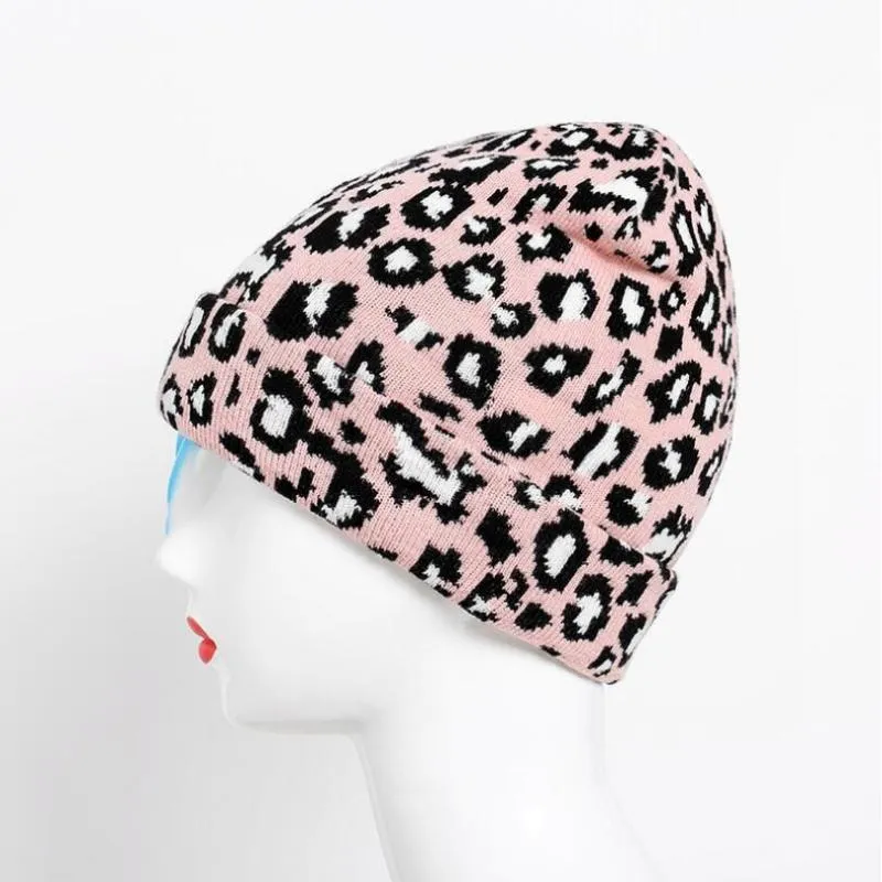 Leopard Print Slim and Fit Winter Beanie