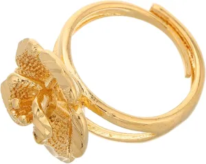 LIFKOME Cute Retro Style Carnation Ring Women's Adjustable Jewelry Ring for Daily Wear