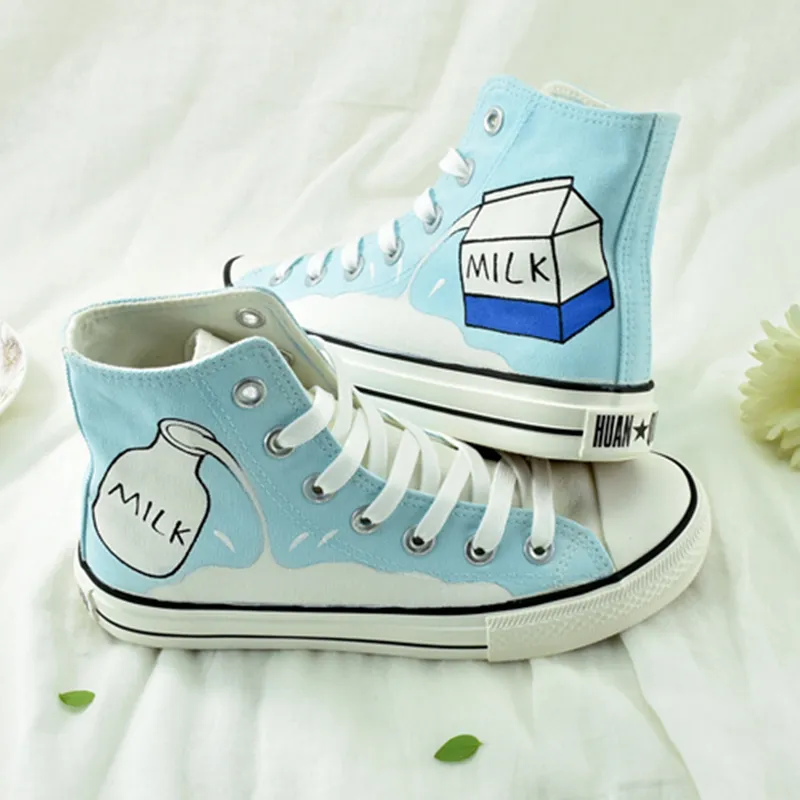 Light Blue Milk Canvas Shoes AD11022