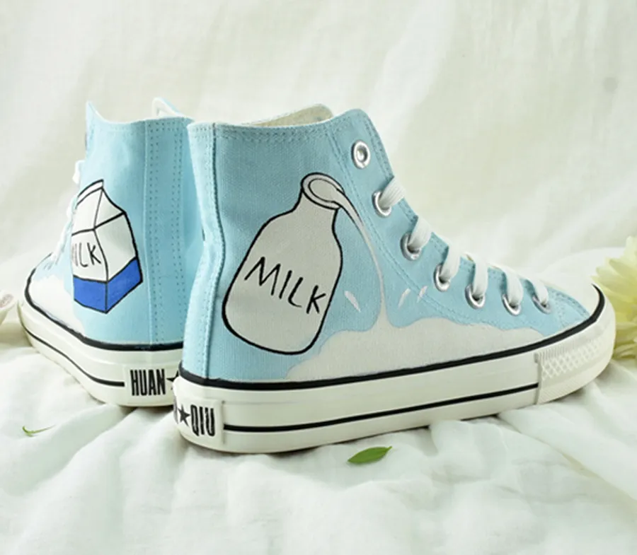 Light Blue Milk Canvas Shoes AD11022
