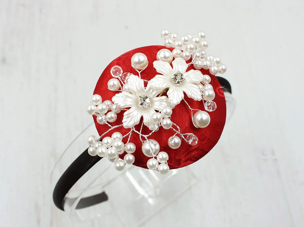 Lily Pearl Floral Hairband (3 Colors)