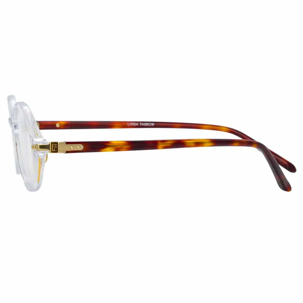 Linda Farrow Linear Eaves A C3 Oval Optical Frame