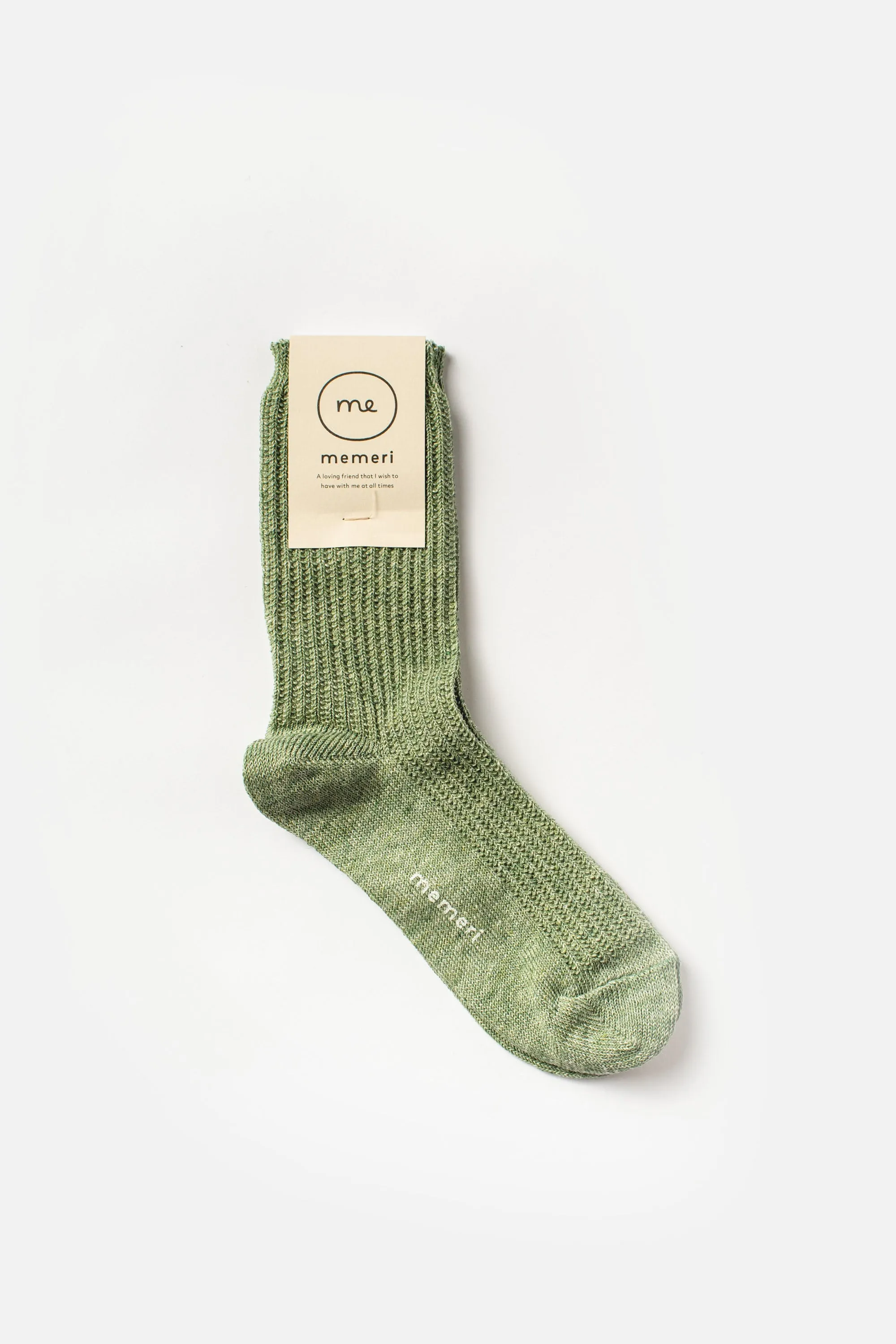 Linen Ribbed Socks