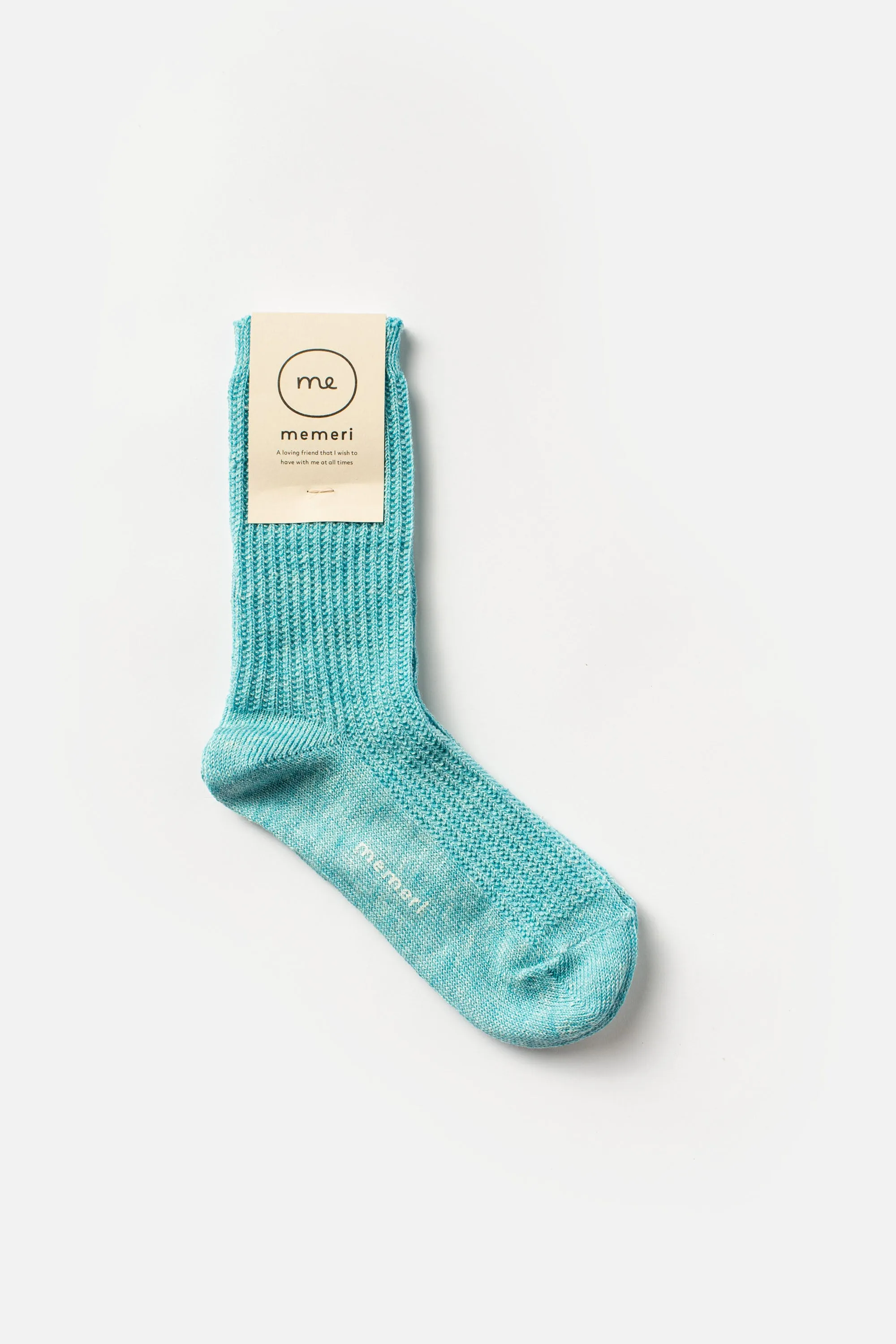 Linen Ribbed Socks