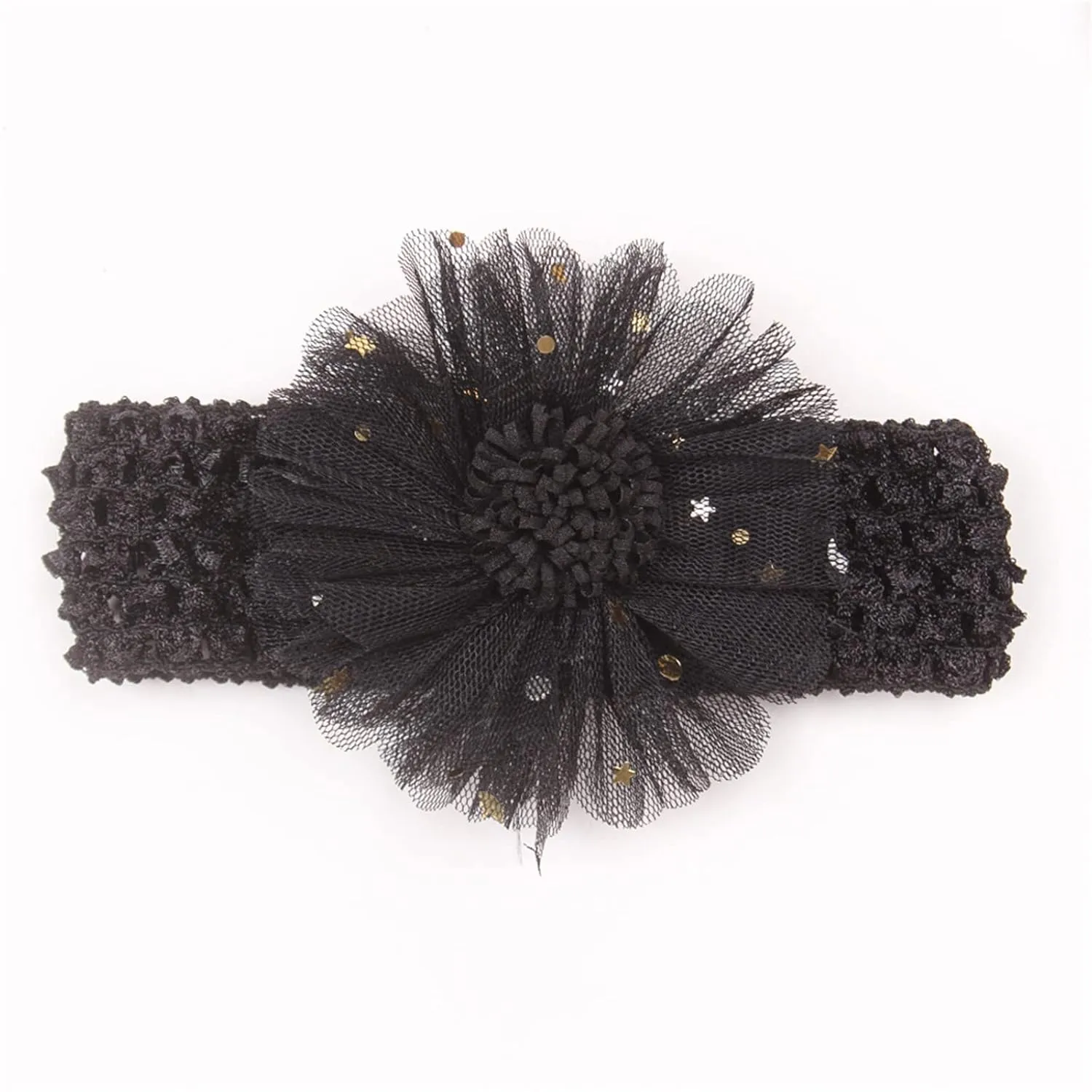 Little Girls Yoga Hair Band Toddler Infant Baby Boys Girls Solid Lace Flower Hairband Headwear Headband Elastics Hair