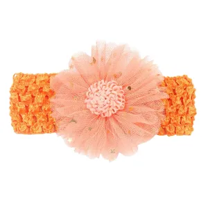 Little Girls Yoga Hair Band Toddler Infant Baby Boys Girls Solid Lace Flower Hairband Headwear Headband Elastics Hair