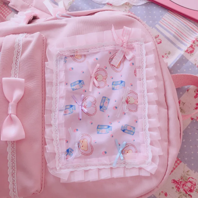 Lolita Pink Lace Backpack AD10958