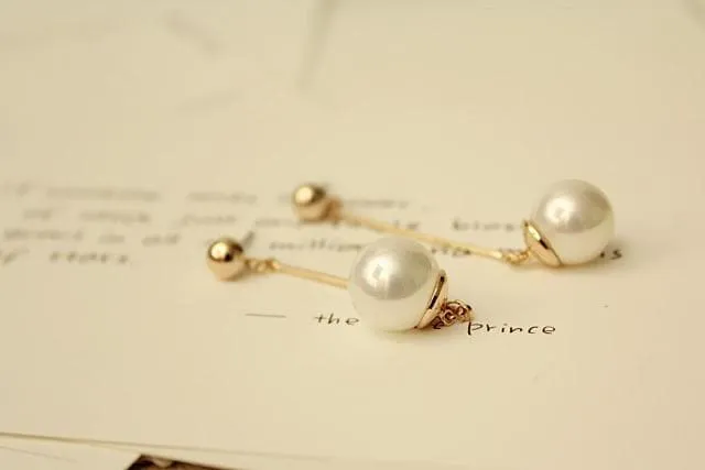 Long Pearl Earrings