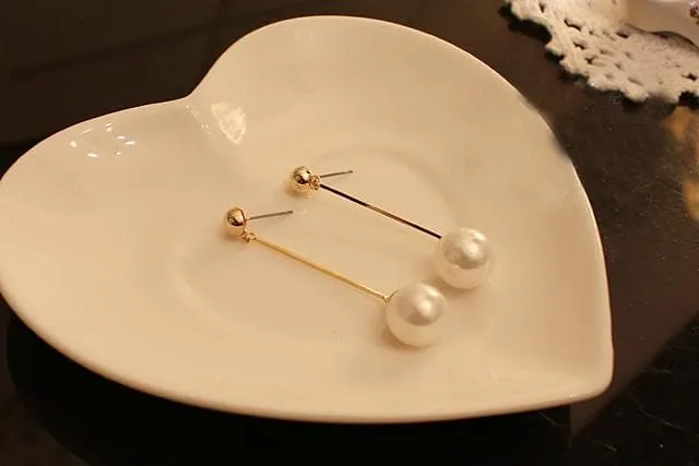 Long Pearl Earrings