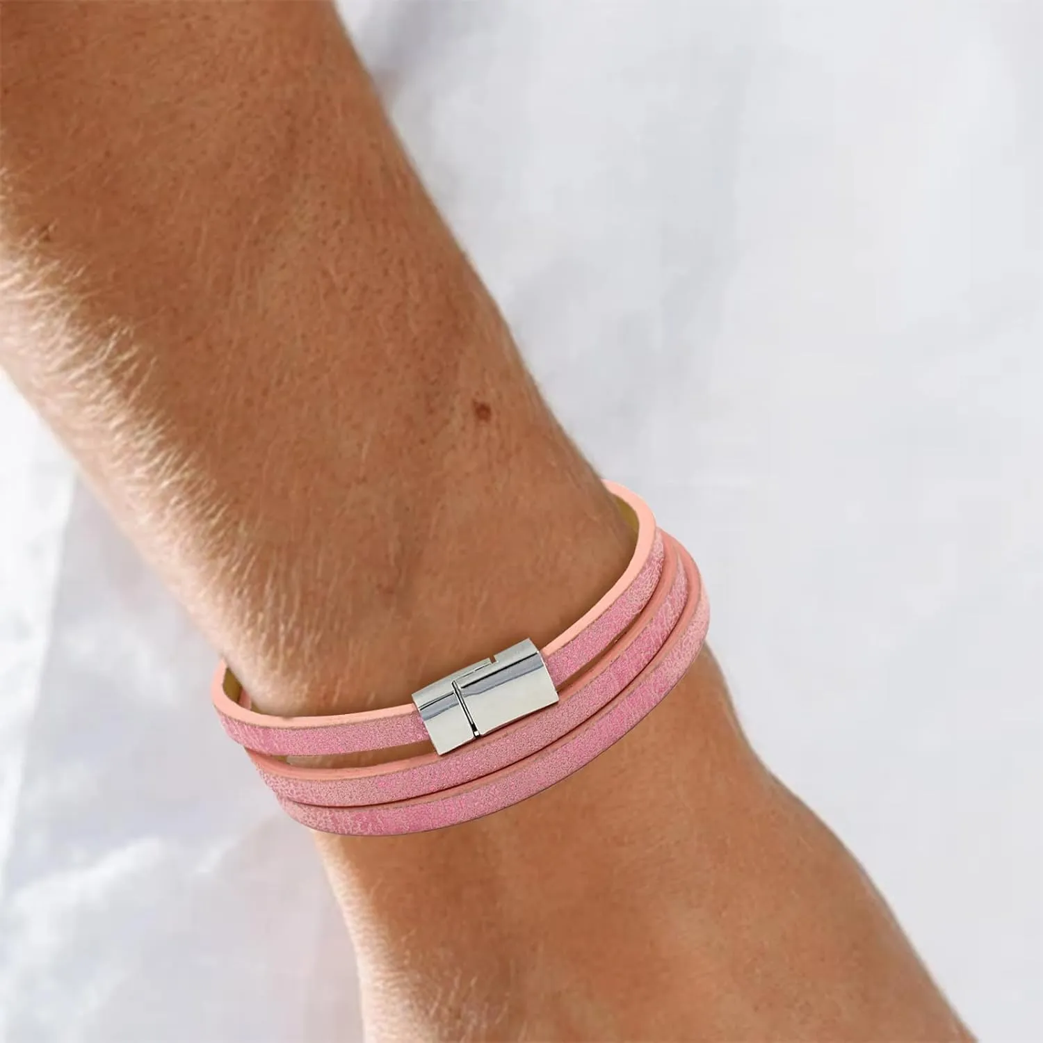 Long tiantian Leather Bracelets for Women Leather Wrap Bracelets Women's Bracelets Trendy Bracelets for Women 2025