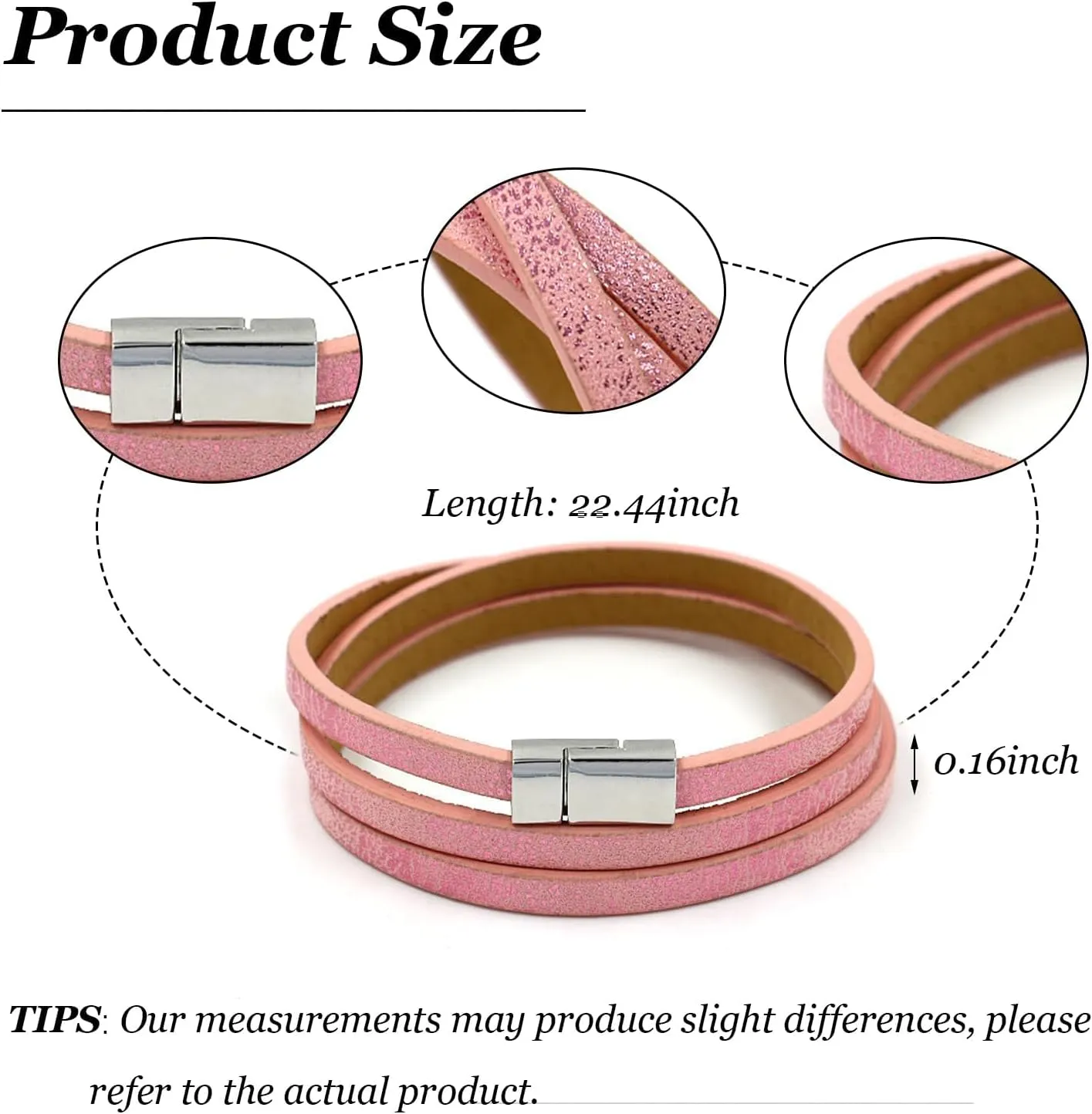 Long tiantian Leather Bracelets for Women Leather Wrap Bracelets Women's Bracelets Trendy Bracelets for Women 2025