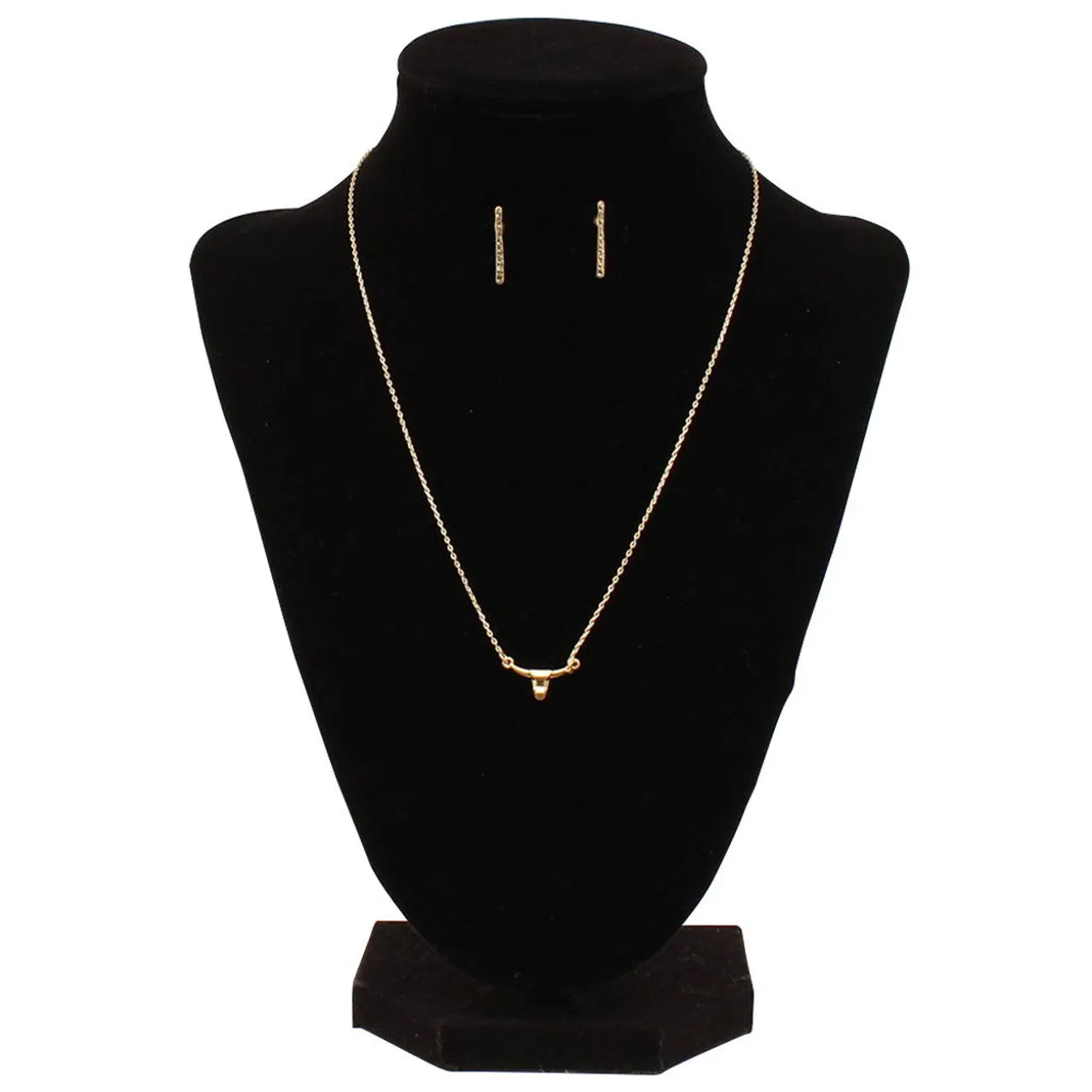 Longhorn Head Jewelry Set - Gold