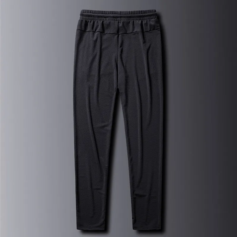 Loose Plus Size Summer Mesh Silk Thin Quick Dry Breathable Straight Sport Pants