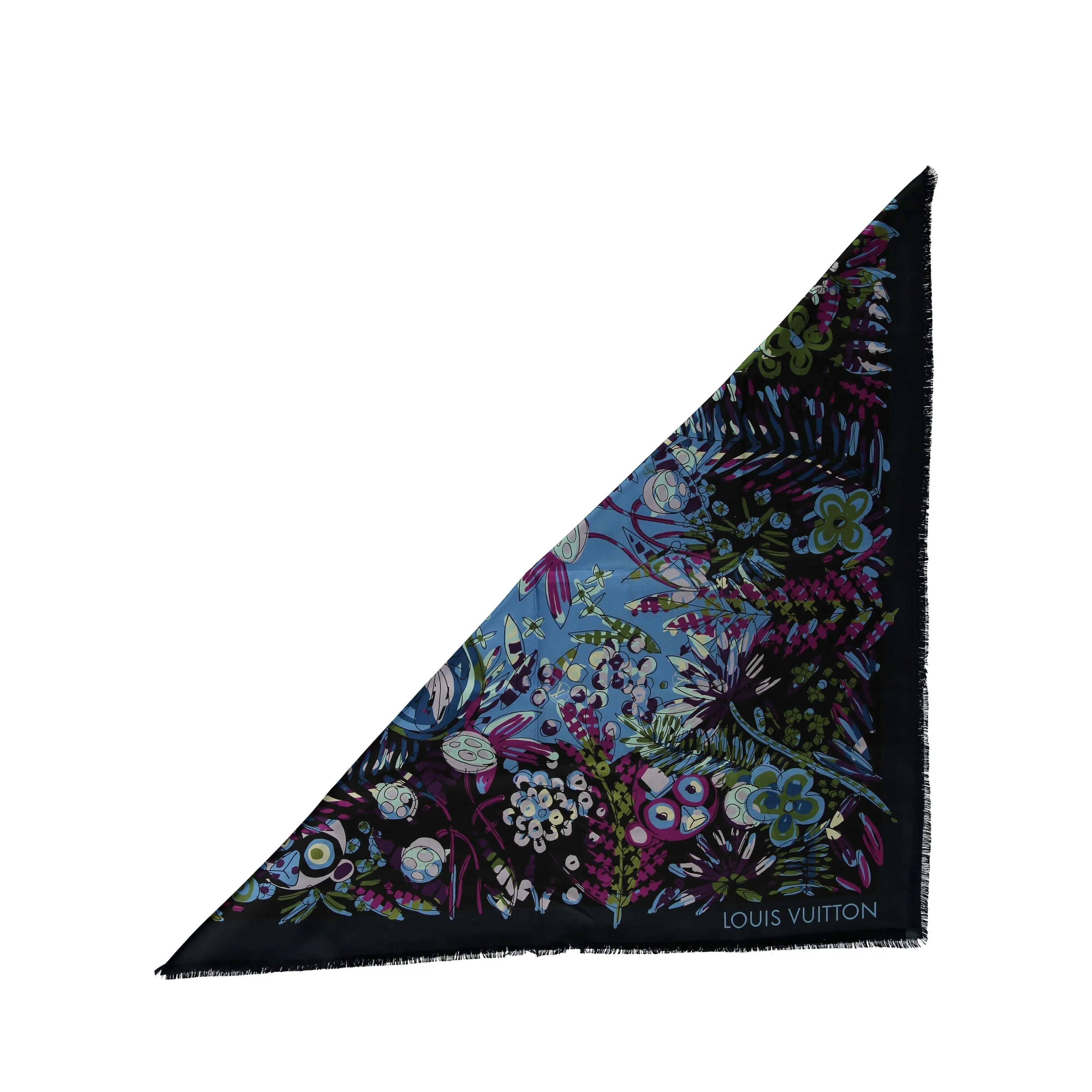 Louis Vuitton Floral Silk Scarf